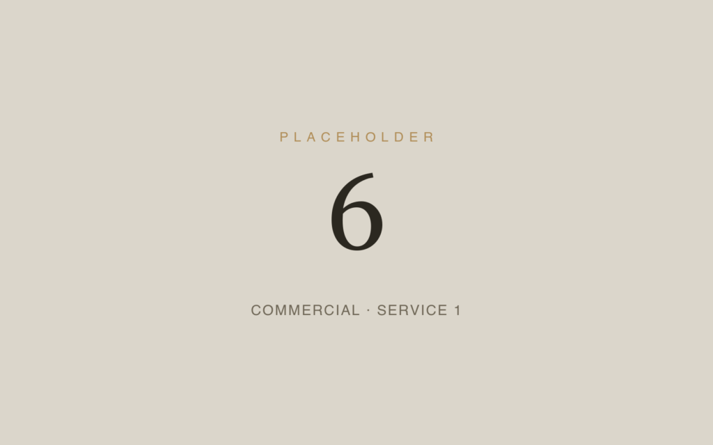 Placeholder 6 — Commercial · Service 1