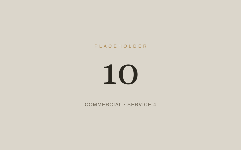 Placeholder 10 — Commercial · Service 4