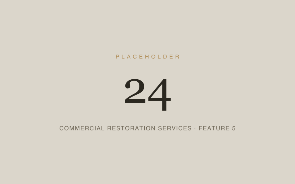 Placeholder 24 — Commercial Restoration Services · Feature 5