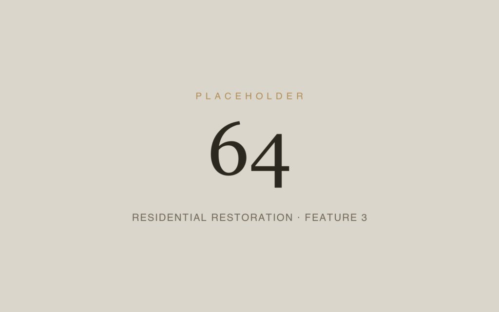 Placeholder 64 — Residential Restoration · Feature 3