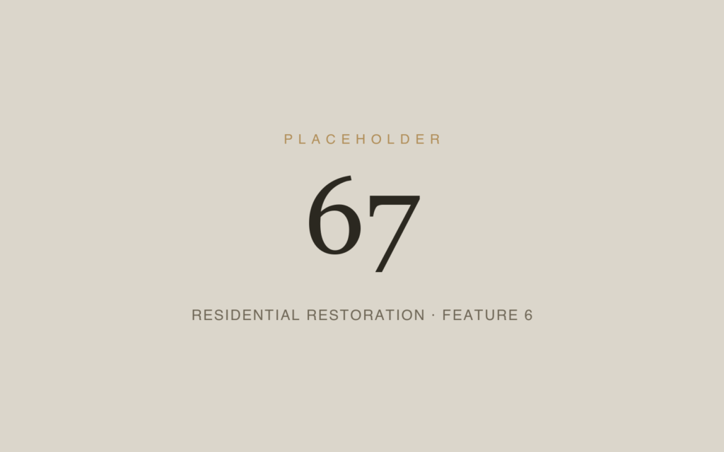Placeholder 67 — Residential Restoration · Feature 6