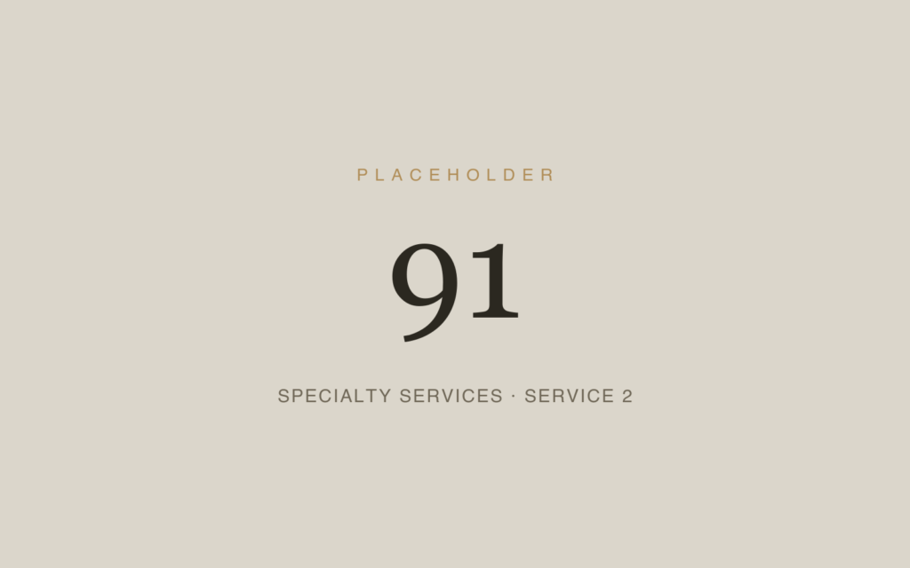 Placeholder 91 — Specialty Services · Service 2