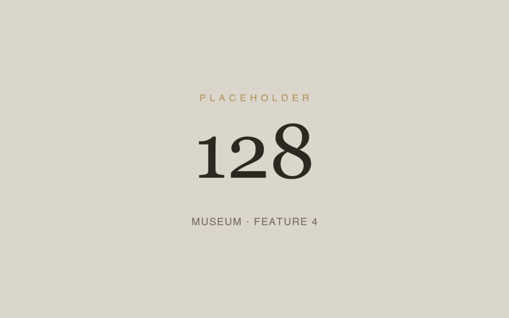 Placeholder 128 — Museum · Feature 4