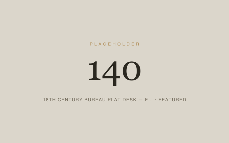 Placeholder 140 — 18th Century Bureau Plat Desk — F… · Featured