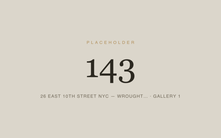 Placeholder 143 — 26 East 10th Street Nyc — Wrought… · Gallery 1