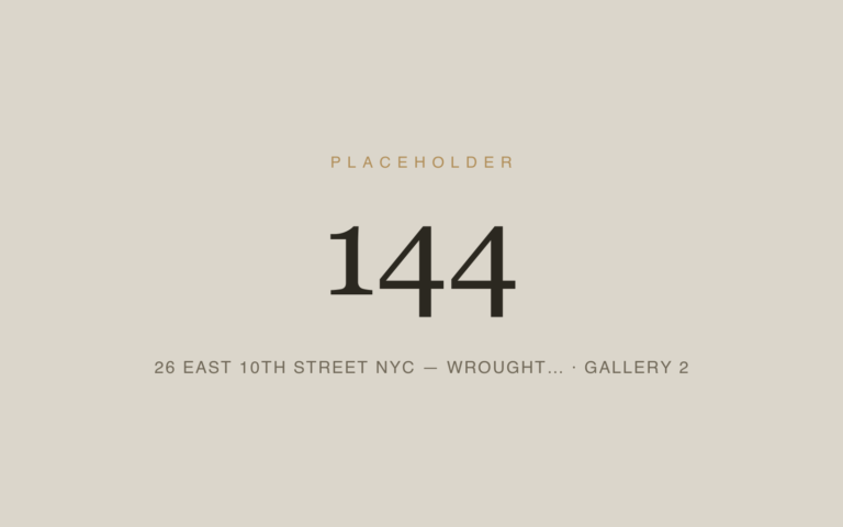 Placeholder 144 — 26 East 10th Street Nyc — Wrought… · Gallery 2