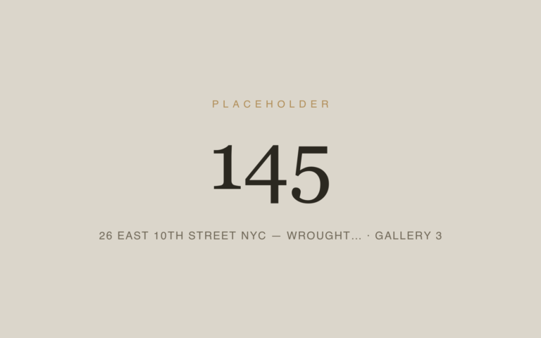 Placeholder 145 — 26 East 10th Street Nyc — Wrought… · Gallery 3