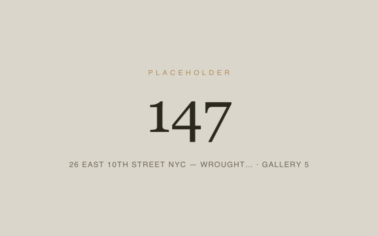 Placeholder 147 — 26 East 10th Street Nyc — Wrought… · Gallery 5