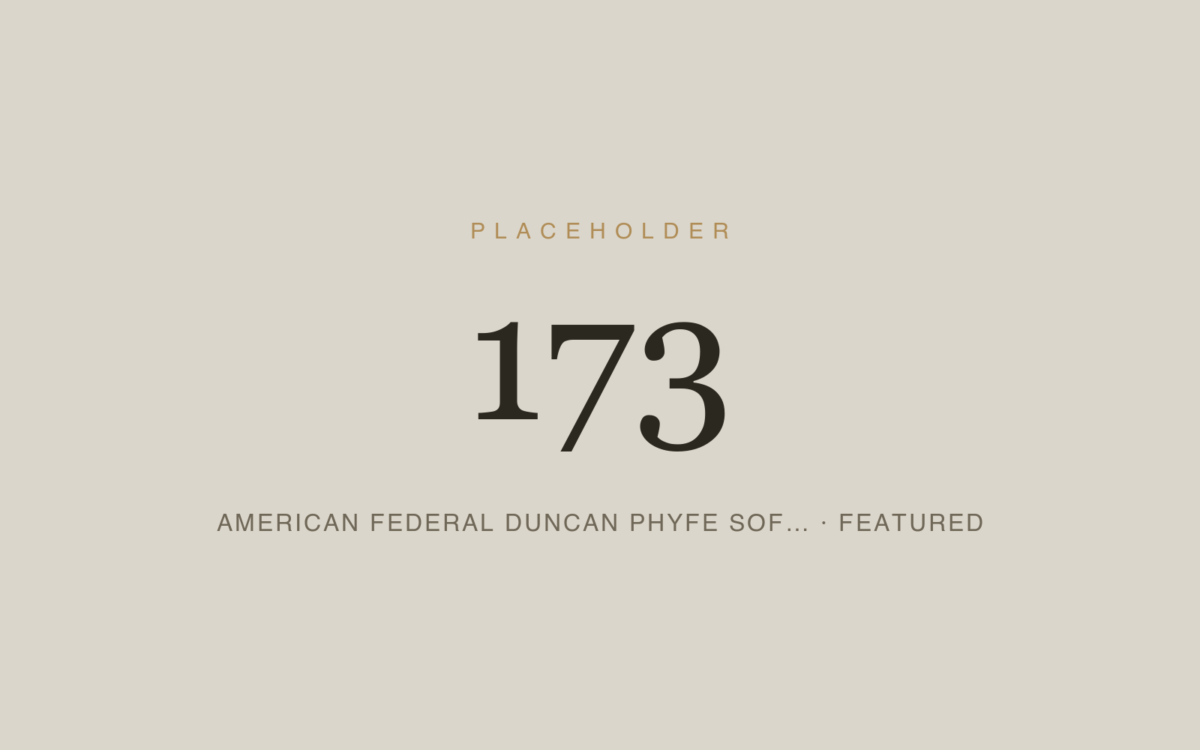 American Federal Duncan Phyfe Sofa — Reupholstery
