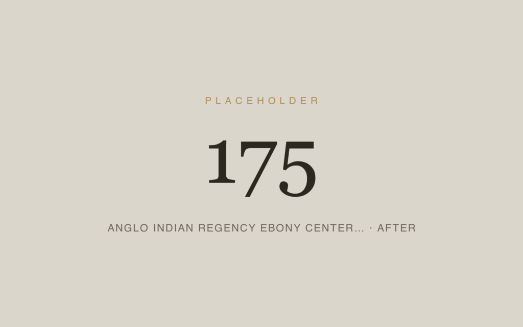 Anglo Indian Regency Ebony Center Table — Repair & French Polish — After