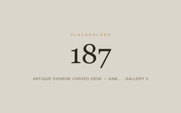 Placeholder 187 — Antique Chinese Carved Desk — Dam… · Gallery 5