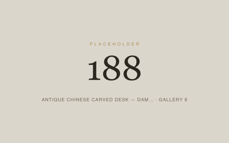 Placeholder 188 — Antique Chinese Carved Desk — Dam… · Gallery 6