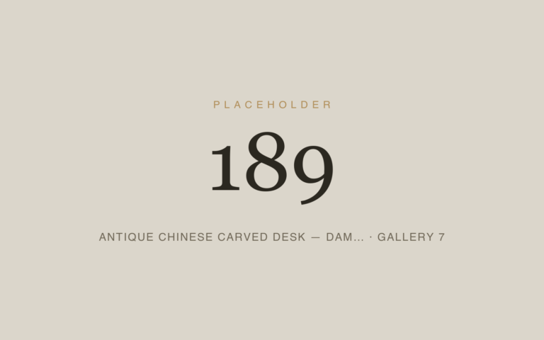 Placeholder 189 — Antique Chinese Carved Desk — Dam… · Gallery 7
