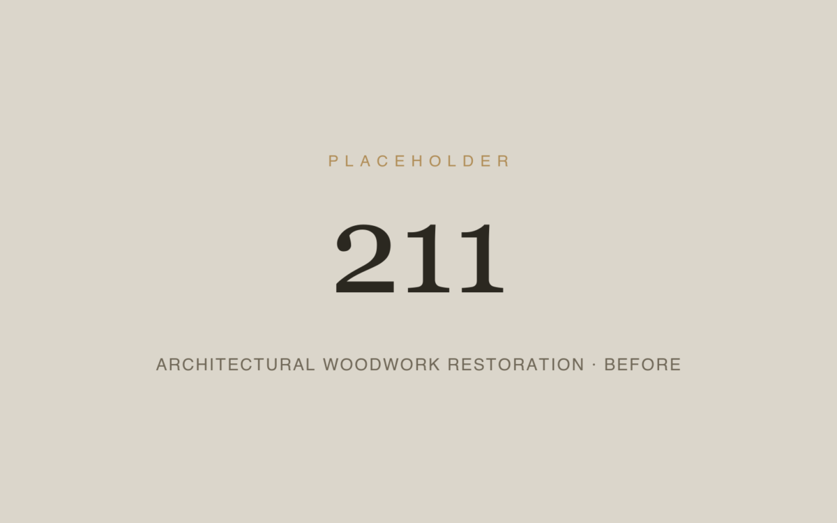 Architectural Woodwork Restoration