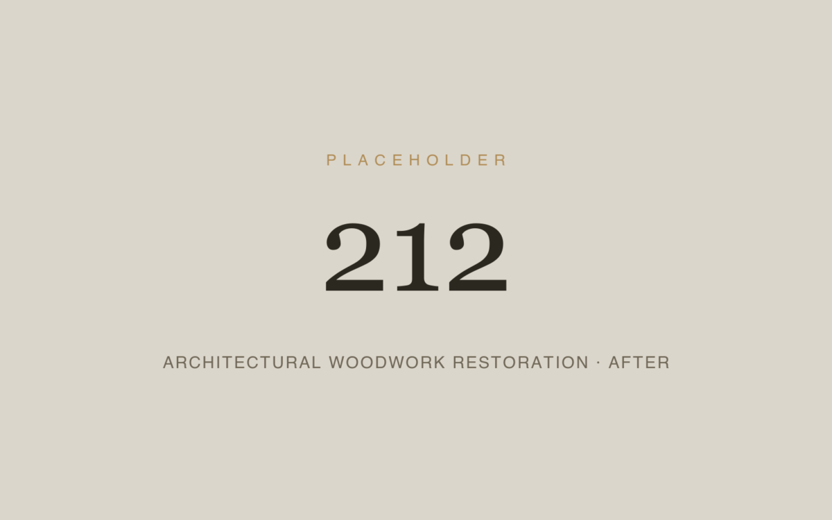 Architectural Woodwork Restoration