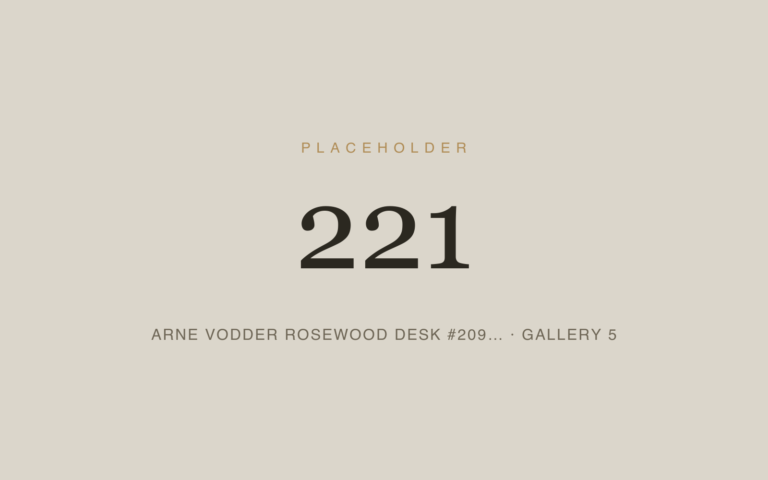 Placeholder 221 — Arne Vodder Rosewood Desk #209… · Gallery 5