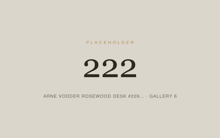 Placeholder 222 — Arne Vodder Rosewood Desk #209… · Gallery 6