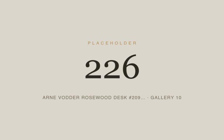 Placeholder 226 — Arne Vodder Rosewood Desk #209… · Gallery 10