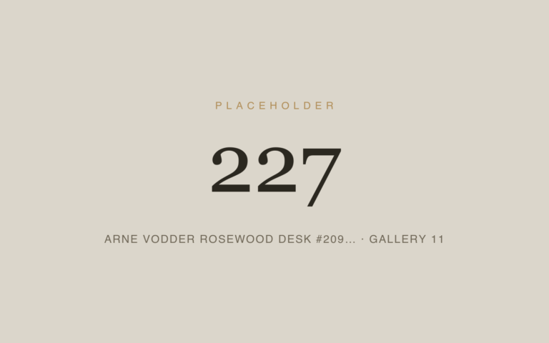Placeholder 227 — Arne Vodder Rosewood Desk #209… · Gallery 11