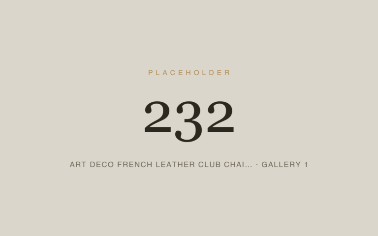 Placeholder 232 — Art Deco French Leather Club Chai… · Gallery 1
