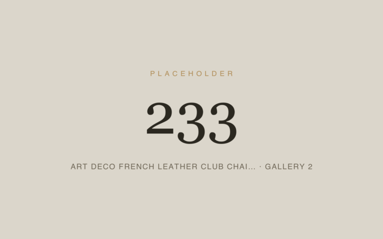 Placeholder 233 — Art Deco French Leather Club Chai… · Gallery 2