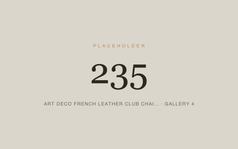 Placeholder 235 — Art Deco French Leather Club Chai… · Gallery 4