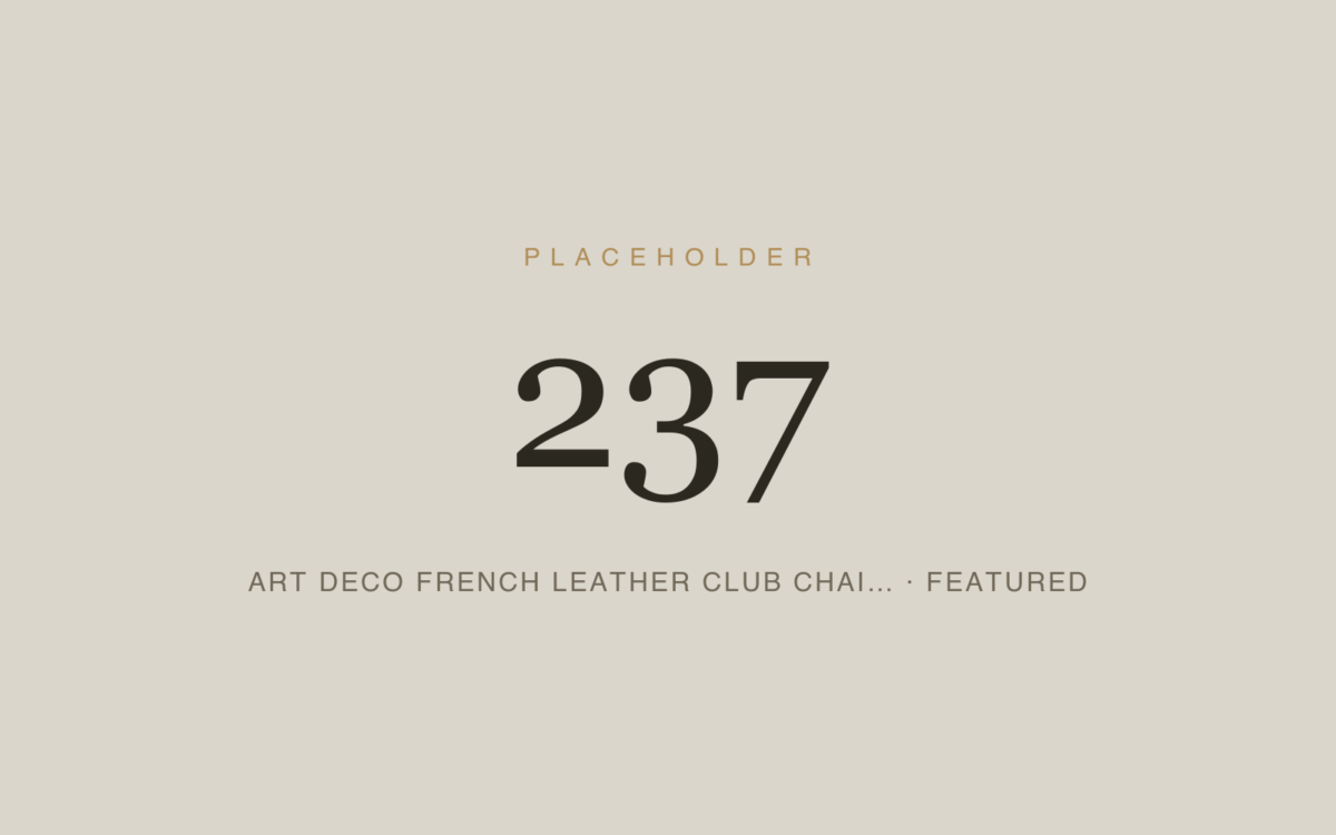 Art Deco French Leather Club Chairs — Reupholstery