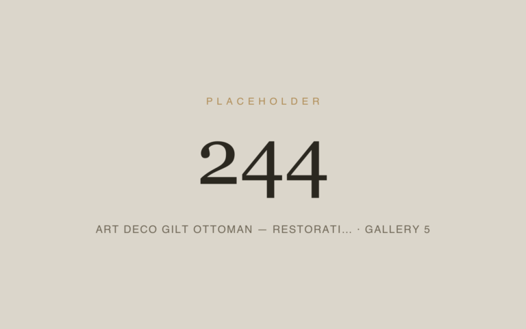 Placeholder 244 — Art Deco Gilt Ottoman — Restorati… · Gallery 5