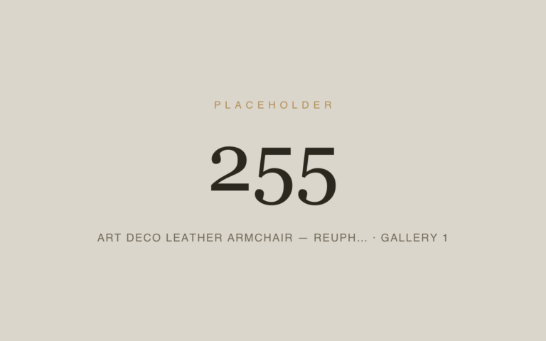 Placeholder 255 — Art Deco Leather Armchair — Reuph… · Gallery 1