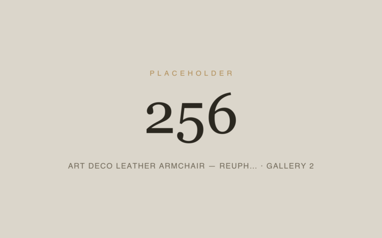 Placeholder 256 — Art Deco Leather Armchair — Reuph… · Gallery 2