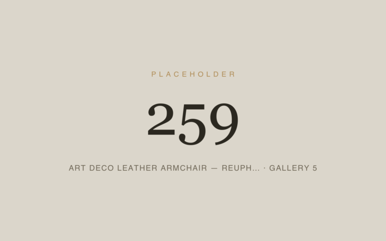 Placeholder 259 — Art Deco Leather Armchair — Reuph… · Gallery 5