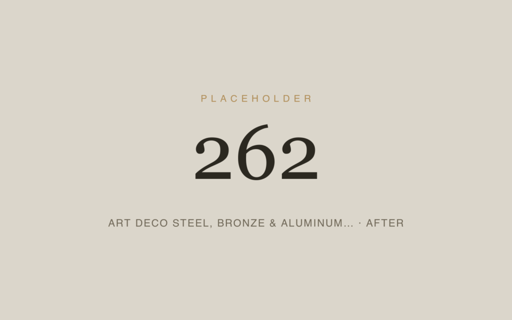 Art Deco Steel, Bronze & Aluminum Door — “Ghostbusters” Building — After