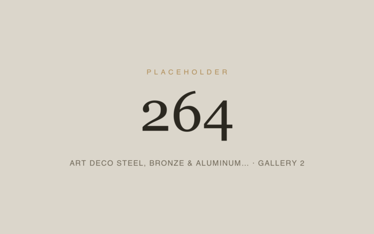Placeholder 264 — Art Deco Steel, Bronze & Aluminum… · Gallery 2