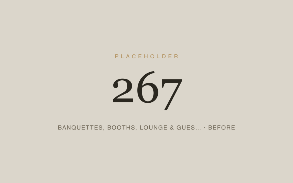 Banquettes, Booths, Lounge & Guest Seating — Before