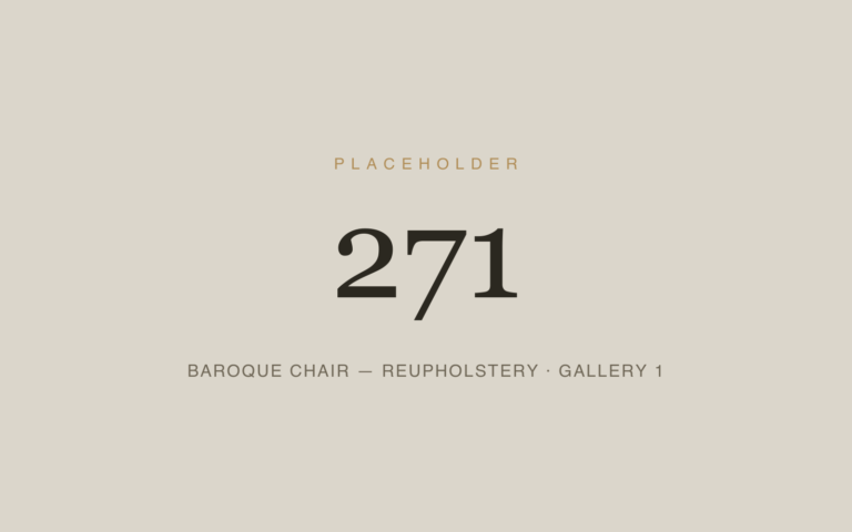 Placeholder 271 — Baroque Chair — Reupholstery · Gallery 1