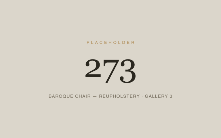 Placeholder 273 — Baroque Chair — Reupholstery · Gallery 3