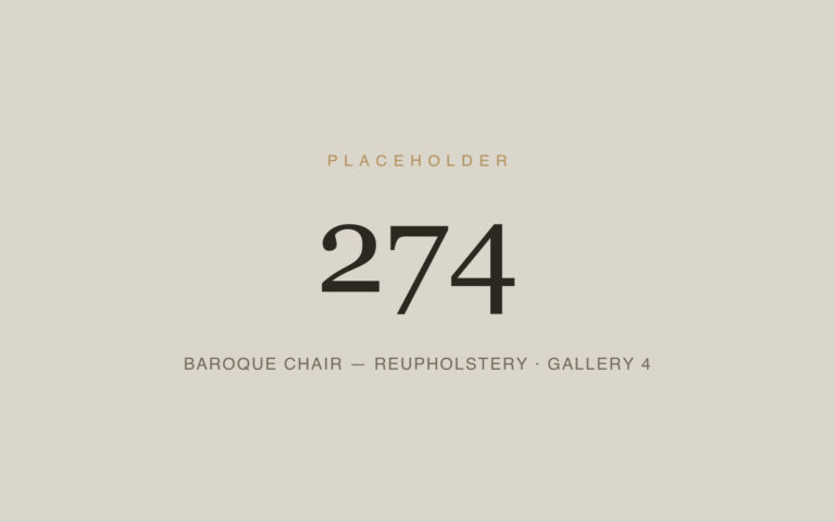 Placeholder 274 — Baroque Chair — Reupholstery · Gallery 4