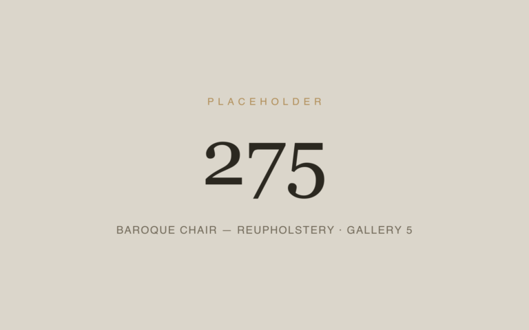 Placeholder 275 — Baroque Chair — Reupholstery · Gallery 5