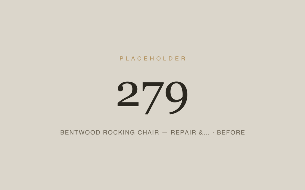 Bentwood Rocking Chair — Repair & Refinishing — Before