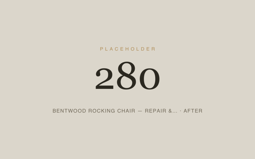 Bentwood Rocking Chair — Repair & Refinishing — After