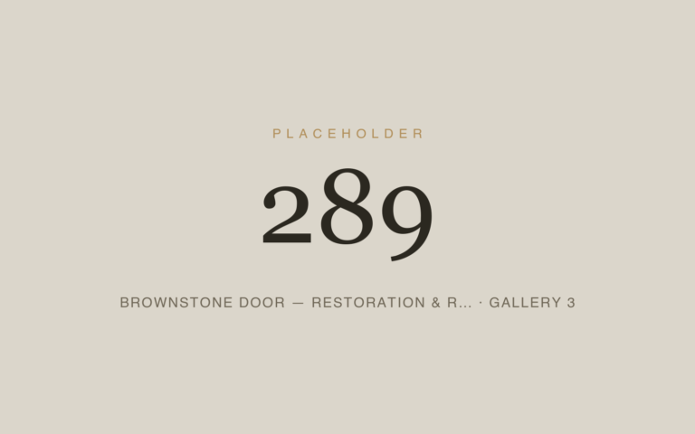 Placeholder 289 — Brownstone Door — Restoration & R… · Gallery 3