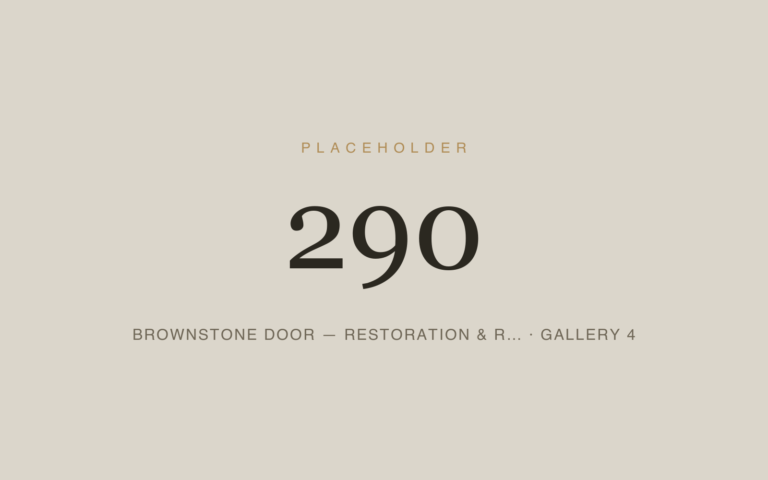 Placeholder 290 — Brownstone Door — Restoration & R… · Gallery 4
