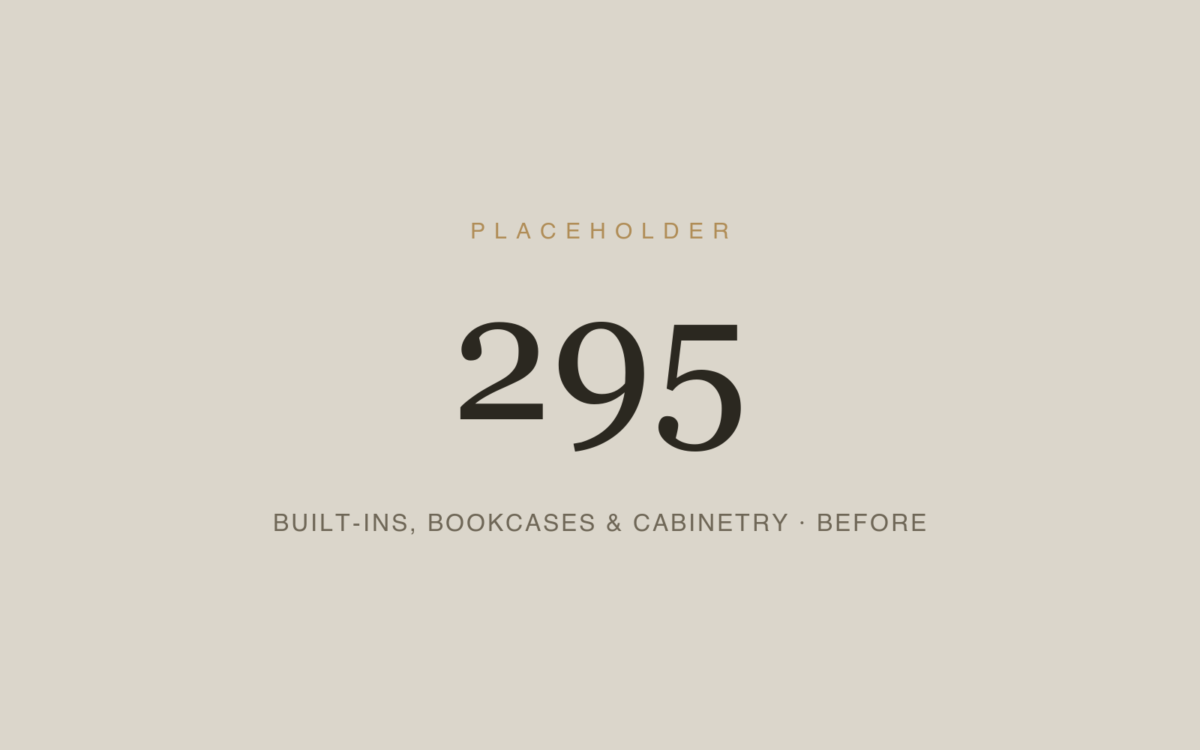 Built-Ins, Bookcases & Cabinetry