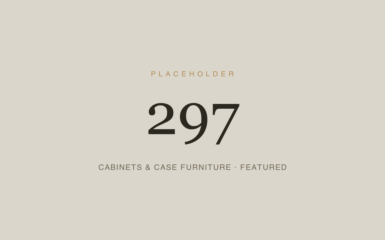 Cabinets & Case Furniture