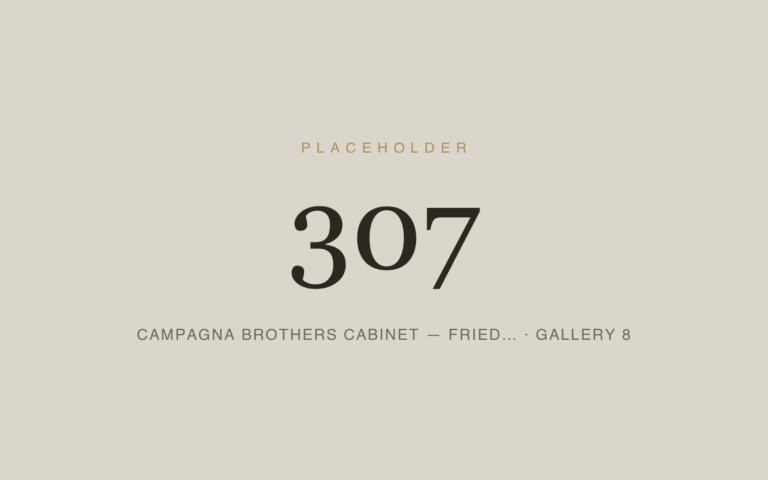 Placeholder 307 — Campagna Brothers Cabinet — Fried… · Gallery 8