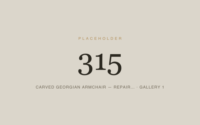 Placeholder 315 — Carved Georgian Armchair — Repair… · Gallery 1