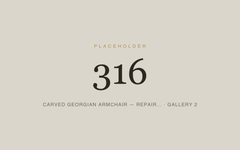 Placeholder 316 — Carved Georgian Armchair — Repair… · Gallery 2