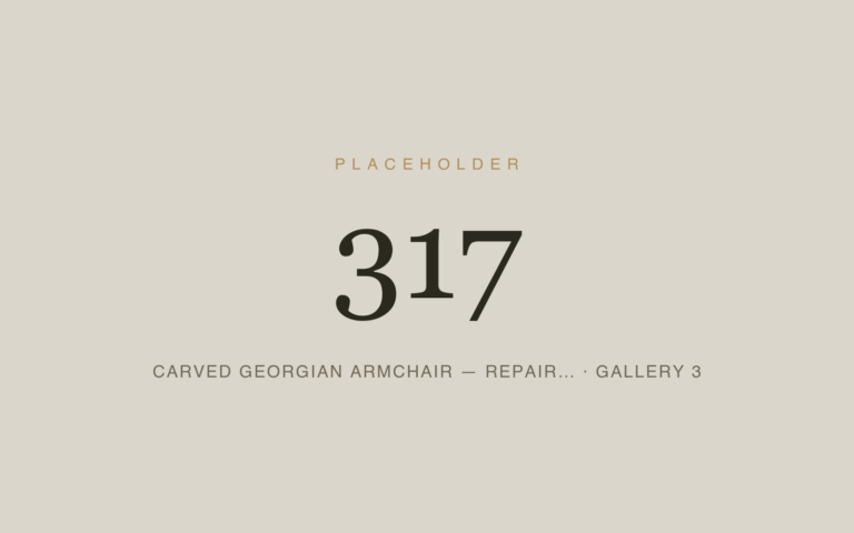 Placeholder 317 — Carved Georgian Armchair — Repair… · Gallery 3