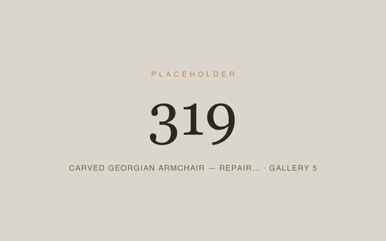 Placeholder 319 — Carved Georgian Armchair — Repair… · Gallery 5