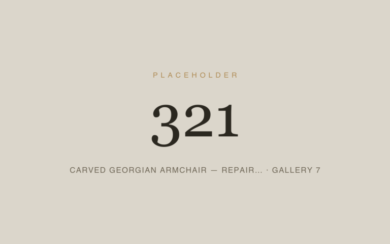 Placeholder 321 — Carved Georgian Armchair — Repair… · Gallery 7